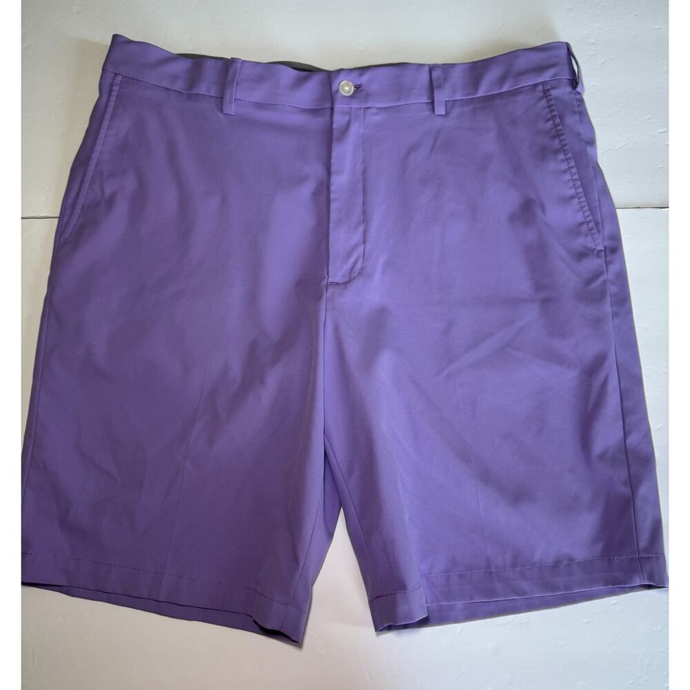Walter Hagen 11 Majors Golf Shorts Mens 40 Purple Performance Stretch Flat Front